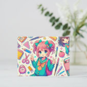 Animationsstudent Postkarte (Stehend Vorderseite)