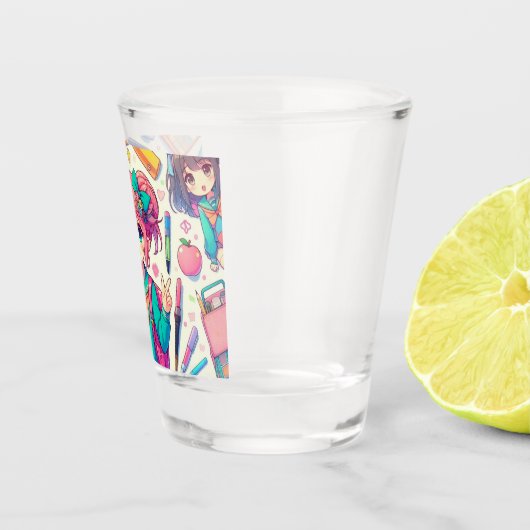 Animationsstudent Schnapsglas (Rechts)