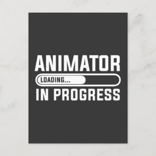 Animator im Studium Postkarte