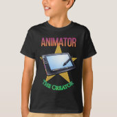 Animator - The Creator Boy's Dark T-Shirt (Vorderseite)