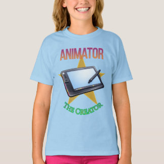 Animator - The Creator Girl's Dark T-Shirt