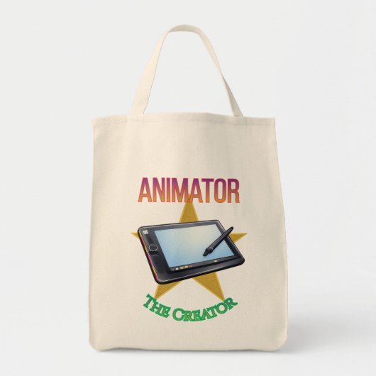 Animator - The Creator Grocery Bag Tragetasche (Vorne)