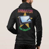 Animator - The Creator Men's Dark Zip Hoodie (Rückseite)