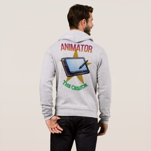 Animator - The Creator Men's Zip Hoodie (Schwarz voll)