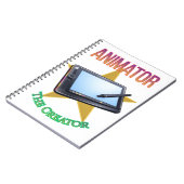 Animator - The Creator Spiral Notebook Notizblock (Linke Seite)