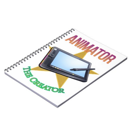 Animator - The Creator Spiral Notebook Notizblock (Linke Seite)