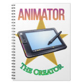 Animator - The Creator Spiral Notebook Notizblock (Vorderseite)