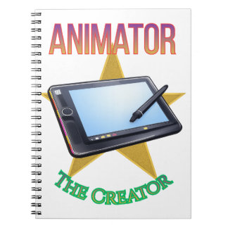 Animator - The Creator Spiral Notebook Notizblock