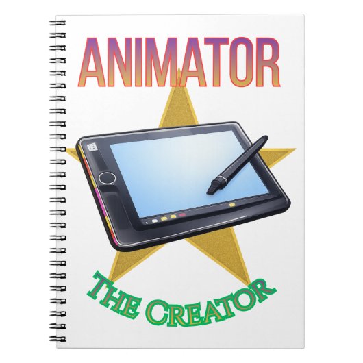 Animator - The Creator Spiral Notebook Notizblock (Vorderseite)