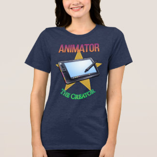 Animator - The Creator Women's Bella+Canvas Dark Tri-Blend Shirt