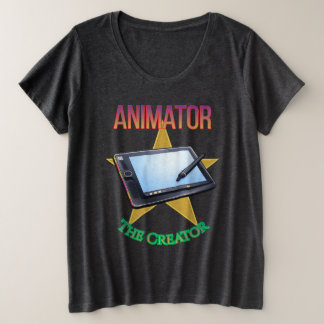 Animator - The Creator Women's Dark Große Größe T-Shirt