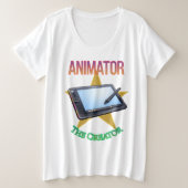 Animator - The Creator Women's Plus Size T-Shirt (Design vorne)