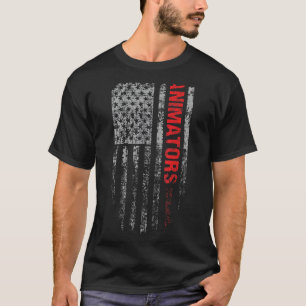 Animatoren USA-Flagge Beruf Vintage-Animatoren Jo T-Shirt