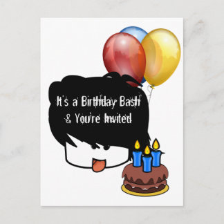 Anime 3 Jahre alt Geburtstag Einladungspostkarte