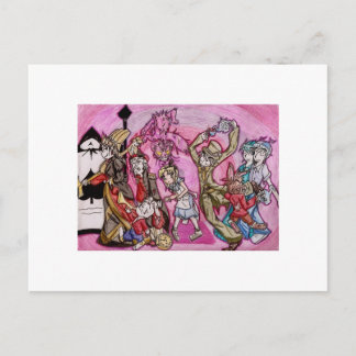 Anime-Alice im Wunderland Postkarte
