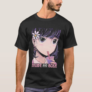 Anime and Boba Bubble Tea Kawaii Anime T-Shirt