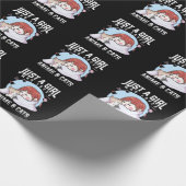 Anime and Cats Otaku Japanese Anime Girl Geschenkpapier (Ecke)