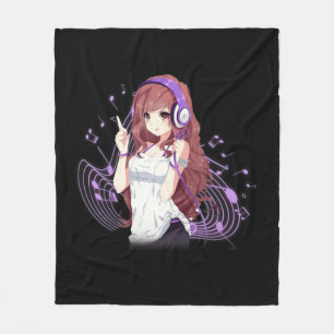 Anime and Music Merch Kawaii Manga Otaku für Teens Fleecedecke