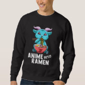 Anime and Ramen Aesthetic Ramen Baphomet Sweatshirt (Vorderseite)
