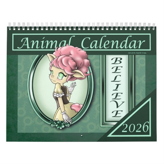 Anime Animal 2026 Positive Calendar Kalender (Titelbild)