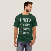 Anime Anime Anime Mädchen T-Shirt (Vorne ganz)