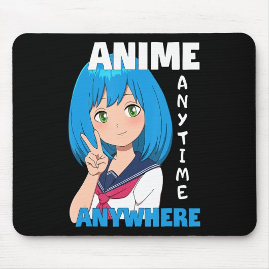 Anime Anytime Anywhere Anime Girl Mousepad (Vorne)