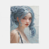 Anime Ariana Fleece Blanket (Vorderseite)