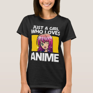 Anime Art for women Teen Girls Anime Merch Girl T-Shirt