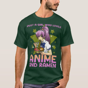 Anime Art for Women Teen Girls Anime Merch Ramen A T-Shirt