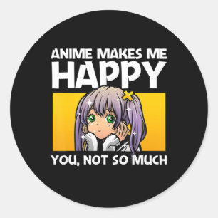 Anime Art for women Teen Girls Men Anime Merch Ani Runder Aufkleber