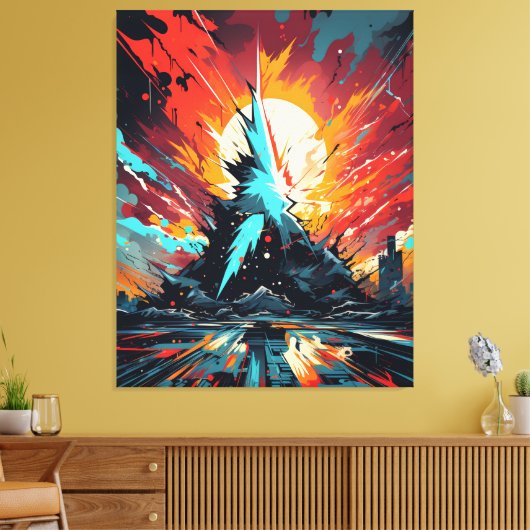 Anime Art Leinwand (Insitu (Wohnzimmer))