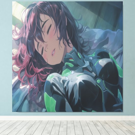 Anime Art. Leinwanddruck (Insitu (Holzboden))