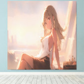 Anime Art. Leinwanddruck (Insitu (Holzboden))