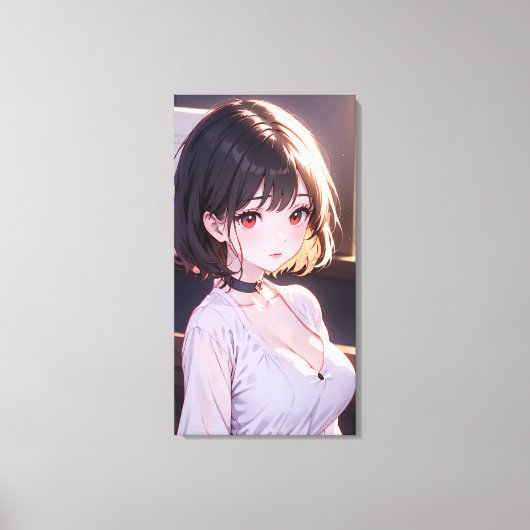 Anime Art. Leinwanddruck (Vorderseite)
