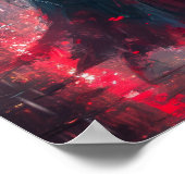 Anime Art Poster mit Androgynous Female Samu (Ecke)