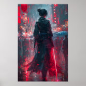 Anime Art Poster mit Androgynous Female Samu (Vorne)