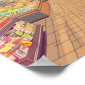 Anime Ästhetische japanische Supermärkte Räume Poster (Ecke)