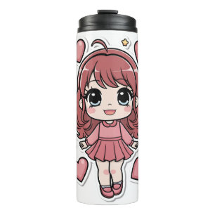 Anime-Aufkleber, klare Flasche