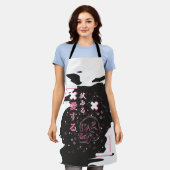 Anime-Augen mit japanischen Zeichen     Schürze (Getragen)