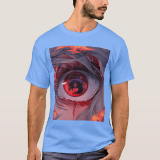 Anime Augen Mund lustig T-Shirt