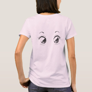 Anime Augen T - Shirt mit einer Touch der Unschuld