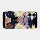 Anime-Aura-Jungs iPhone 16 Hülle (Rückseite (Horizontal))