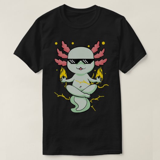 Anime Axolotl Waifu, Liebe Anime Ramen und Sketc T-Shirt (Design vorne)