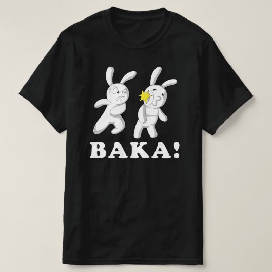 Anime Baka Rabbit Slap Japanisch T-Shirt (Design vorne)
