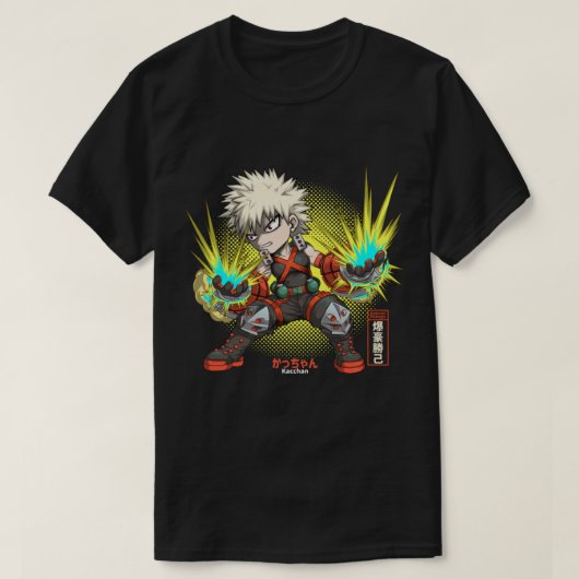 Anime Bakugo Kacchan T - Shirt (Design vorne)
