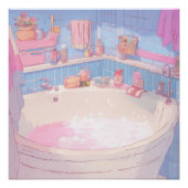 Anime Bathroom Kunstdruckerei Poster (Vorderseite)