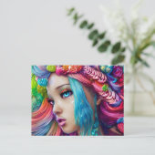 Anime Beatiful Baby Skin Goddess Graphic Postkarte (Stehend Vorderseite)