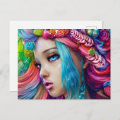 Anime Beatiful Baby Skin Goddess Graphic Postkarte (Vorne/Hinten)