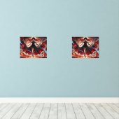 Anime-Befehl für die Flammen, Einbinden des benutz Bilderwand Sets (Holzboden)