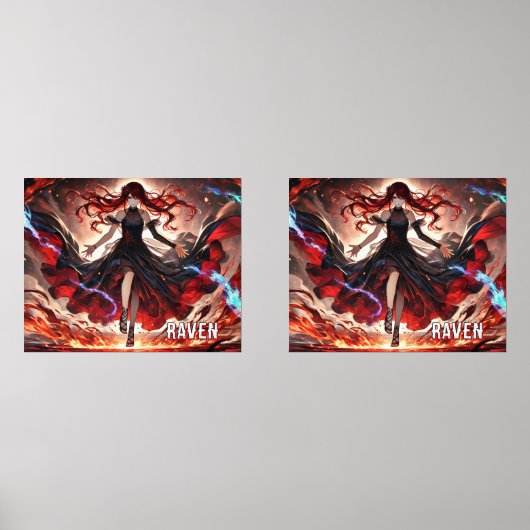 Anime-Befehl für die Flammen, Einbinden des benutz Bilderwand Sets (Vorderseite)